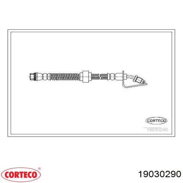 Шланг тормозной передний Corteco 19030290 цена, от 11.39 USD