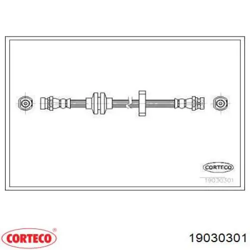 Шланг тормозной передний 19030301 Corteco