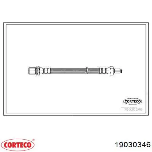 Шланг тормозной передний 19030346 Corteco