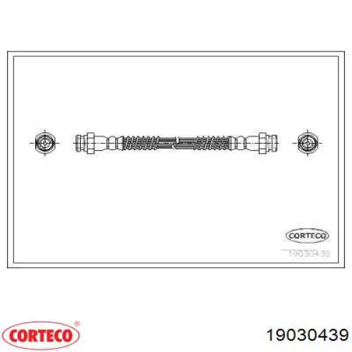 Задний тормозной шланг 19030439 Corteco