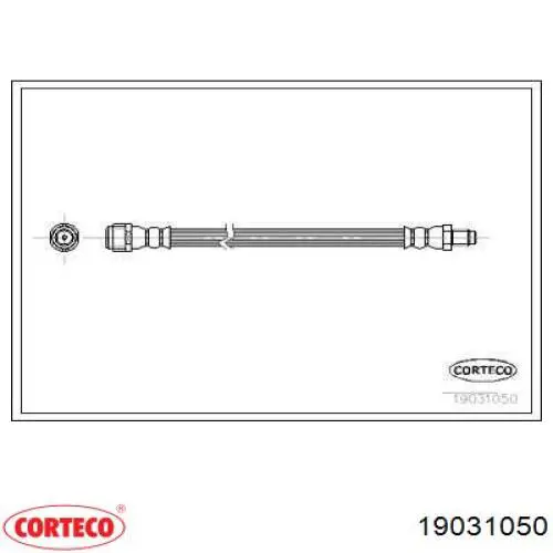 Задний тормозной шланг 19031050 Corteco