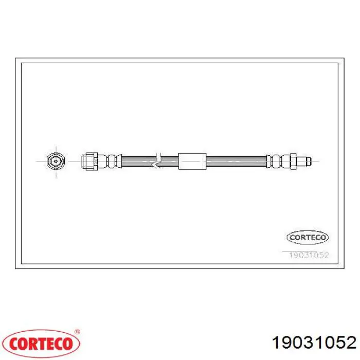 Задний тормозной шланг 19031052 Corteco