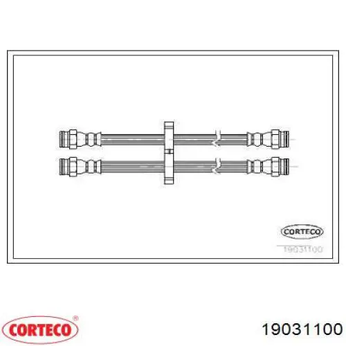 Задний тормозной шланг 19031100 Corteco