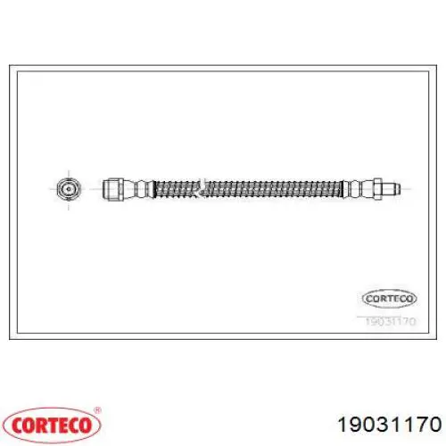 19031170 Corteco шланг тормозной задний