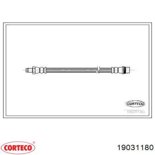 Задний тормозной шланг 19031180 Corteco