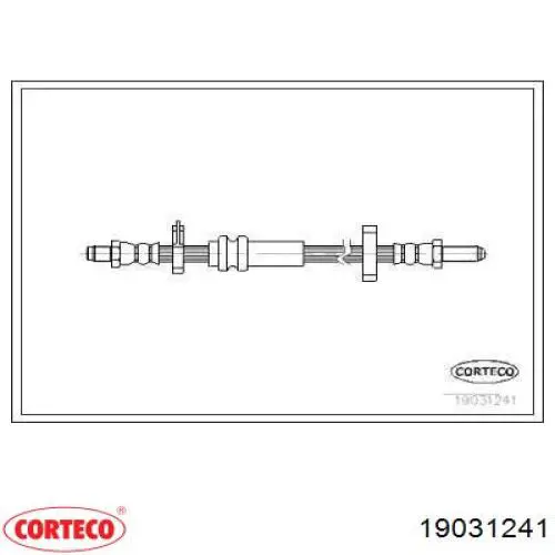Шланг тормозной передний 19031241 Corteco