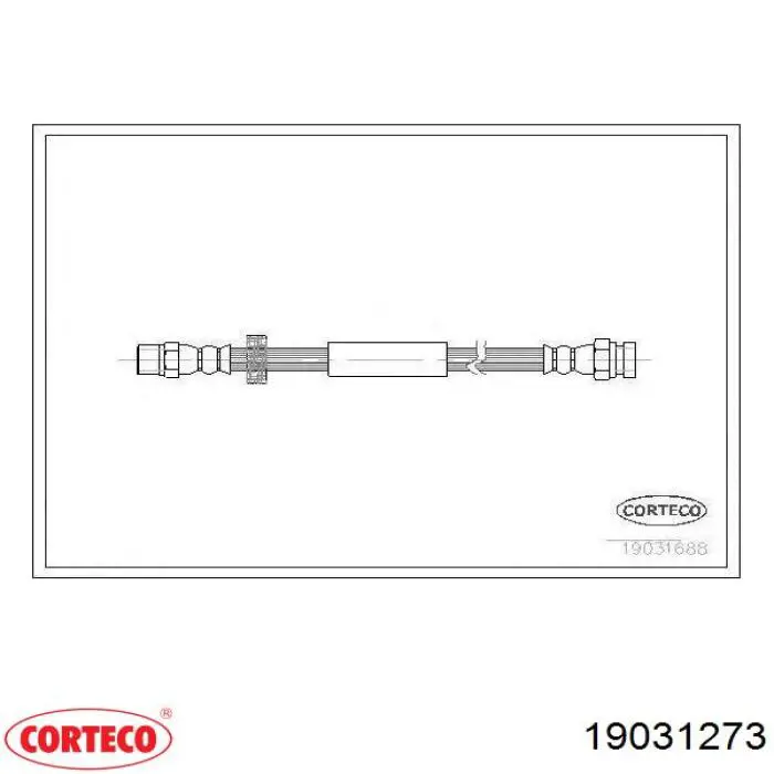 Купить 19031273 Corteco Тормозной шланг