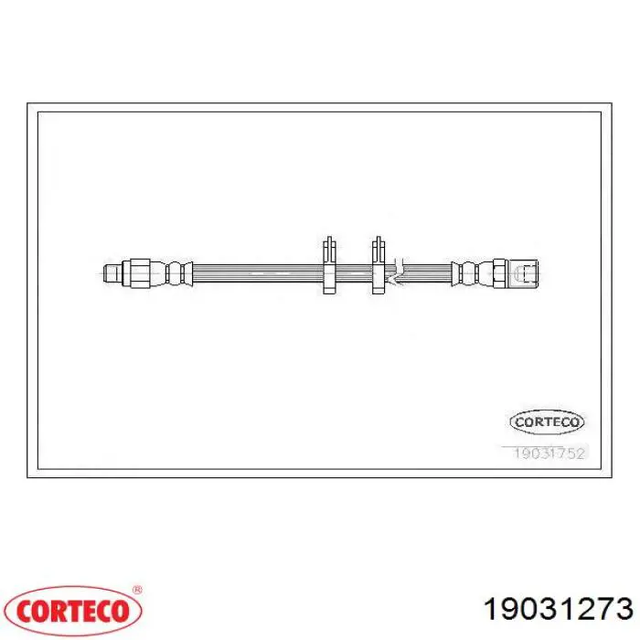 Тормозной шланг 19031273 Corteco