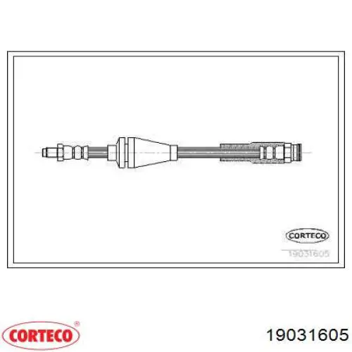 Шланг тормозной передний 19031605 Corteco
