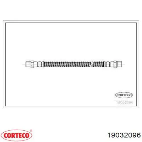 Задний тормозной шланг 19032096 Corteco