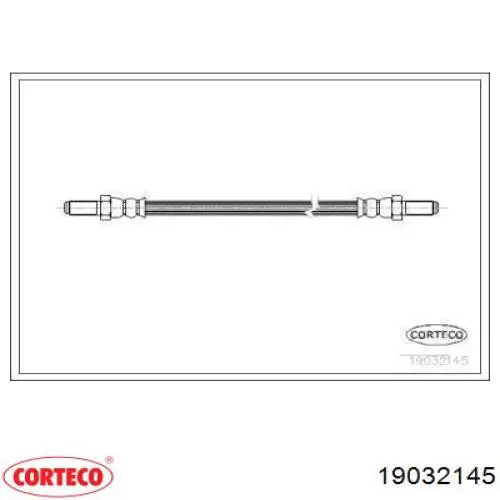 Шланг тормозной передний 19032145 Corteco