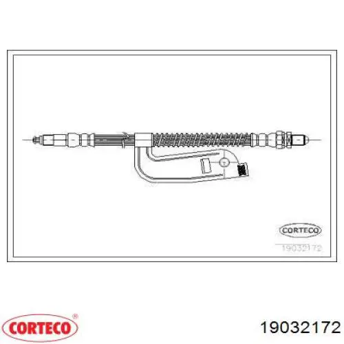 Шланг тормозной передний левый 19032172 Corteco
