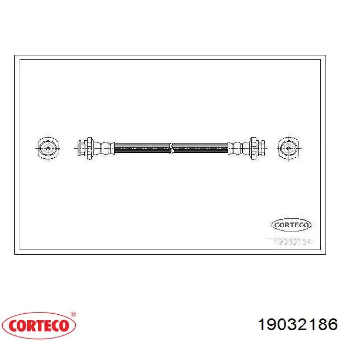 Шланг тормозной передний, левый Corteco 19032186 цена, от 22.22 USD
