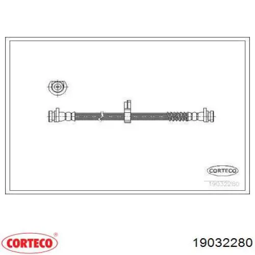 Задний тормозной шланг 19032280 Corteco