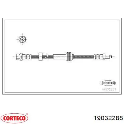 Задний тормозной шланг 19032288 Corteco