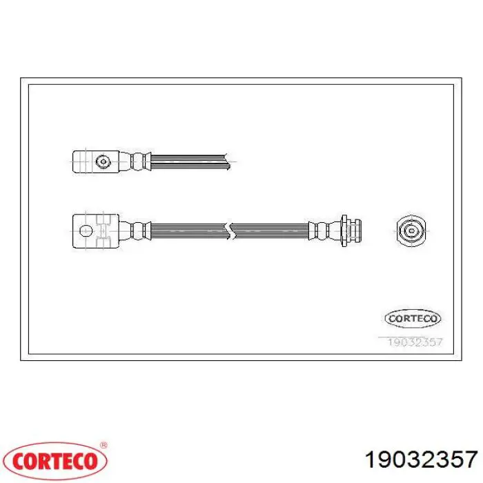 Тормозной шланг Corteco 19032357 цена, от 15.27 USD