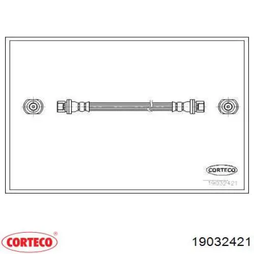 Задний тормозной шланг 19032421 Corteco