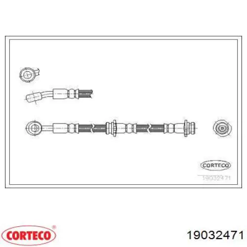 Передний левый тормозной шланг Nissan/Infiniti 462100M005
