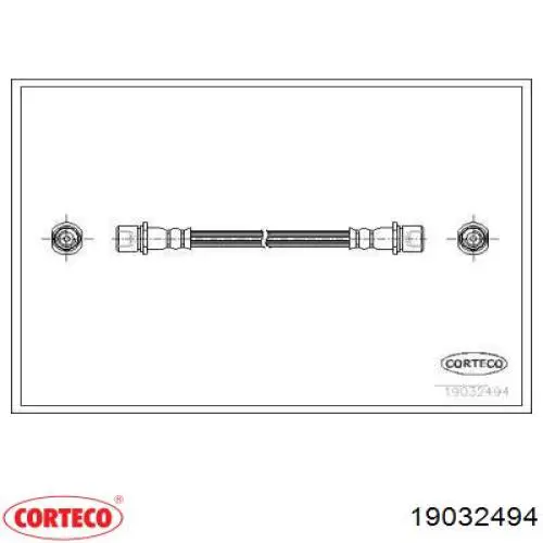 Задний тормозной шланг 19032494 Corteco