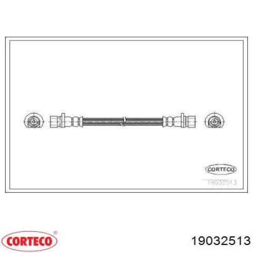Задний тормозной шланг 19032513 Corteco