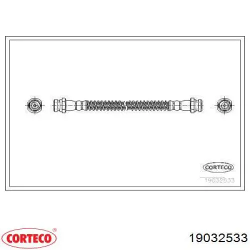 Задний тормозной шланг 19032533 Corteco