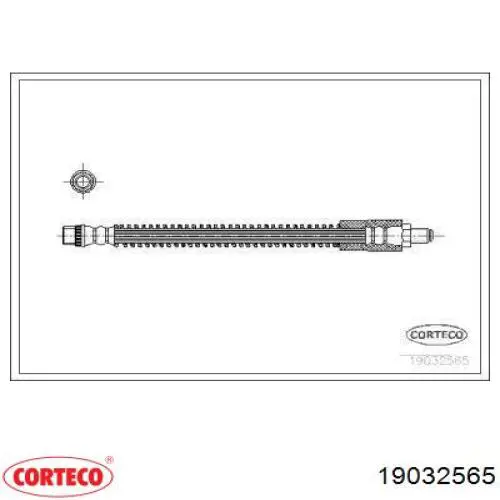 Задний тормозной шланг 19032565 Corteco