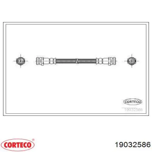 Задний тормозной шланг 19032586 Corteco