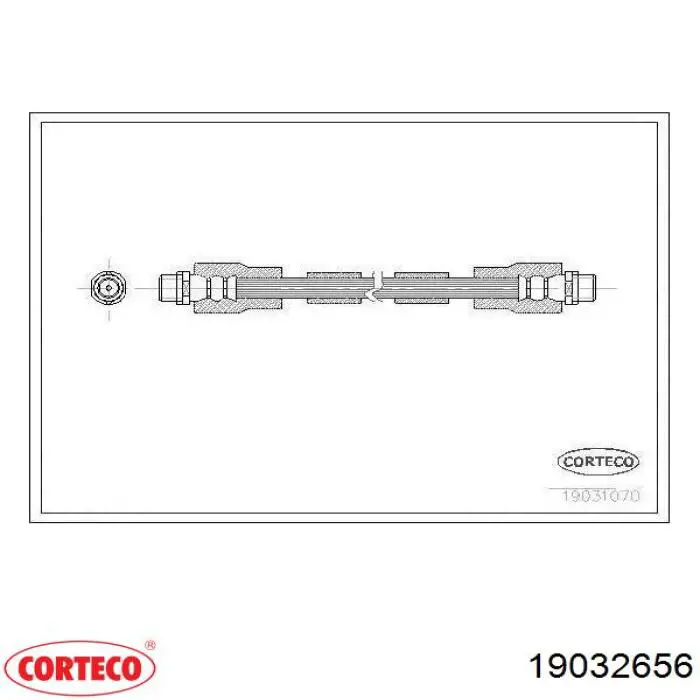 Купить 19032656 Corteco Задний тормозной шланг