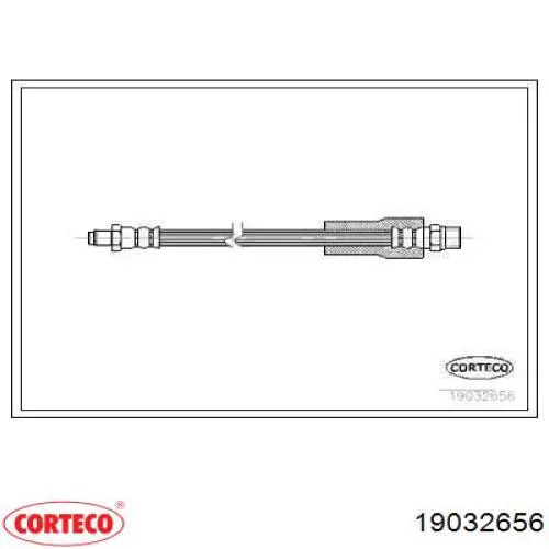 Задний тормозной шланг 19032656 Corteco