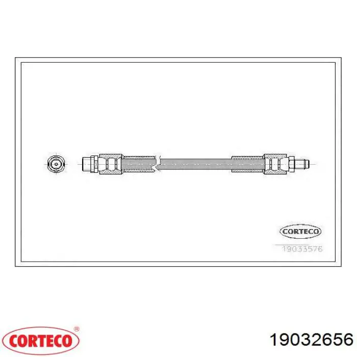 Тормозной шланг задний Corteco 19032656 цена, от 7.02 USD