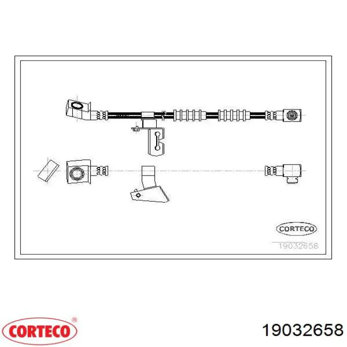 Купить BH380071 Raybestos Шланг тормозной передний, правый