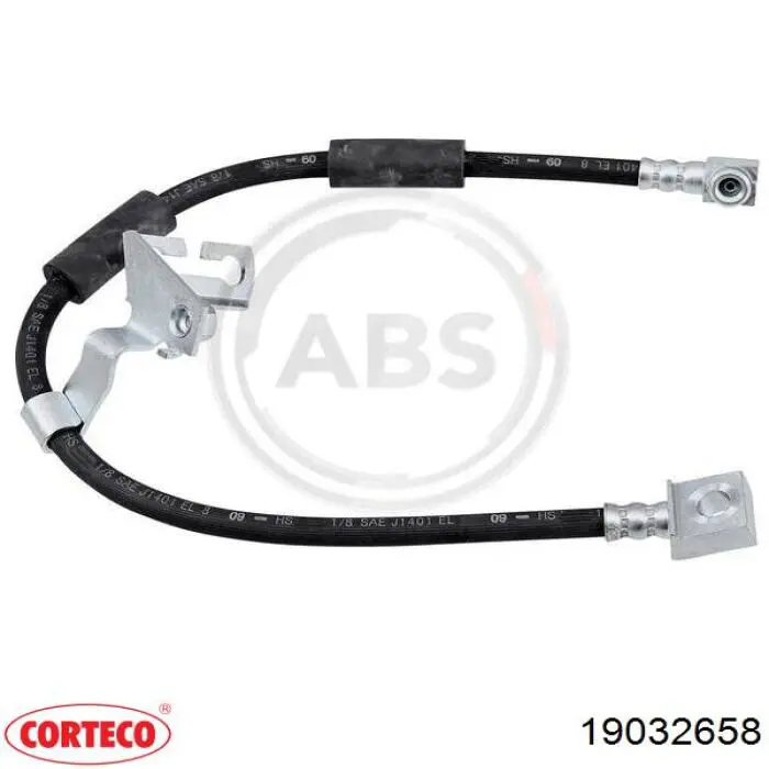 BH380071 Raybestos Шланг тормозной передний правый