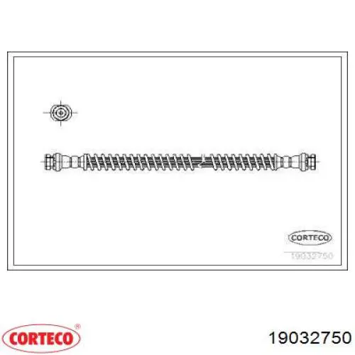 Шланг тормозной передний 19032750 Corteco