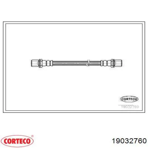 Шланг тормозной передний 19032760 Corteco