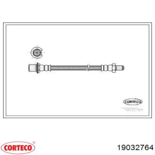 Задний тормозной шланг 19032764 Corteco