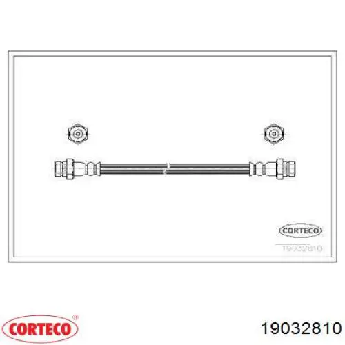 Задний тормозной шланг 19032810 Corteco