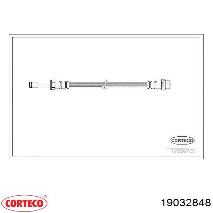 Шланг тормозной передний Corteco 19032848 цена, от 11.81 USD