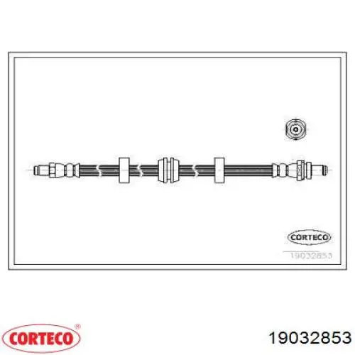 Задний тормозной шланг 19032853 Corteco