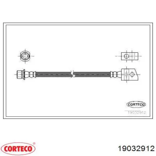 Купить 8943854322 Honda Задний тормозной шланг