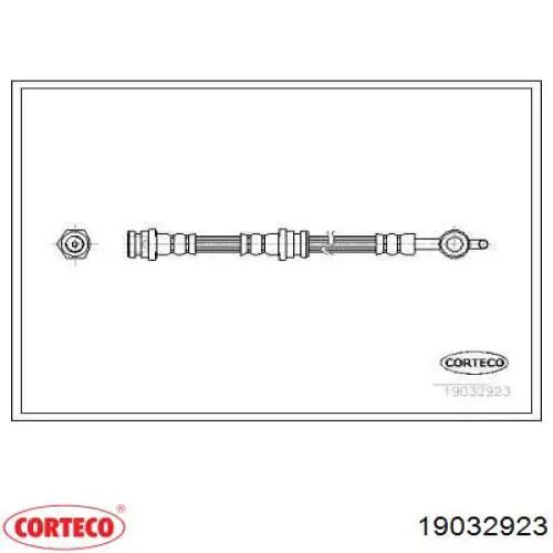 Шланг тормозной передний 19032923 Corteco
