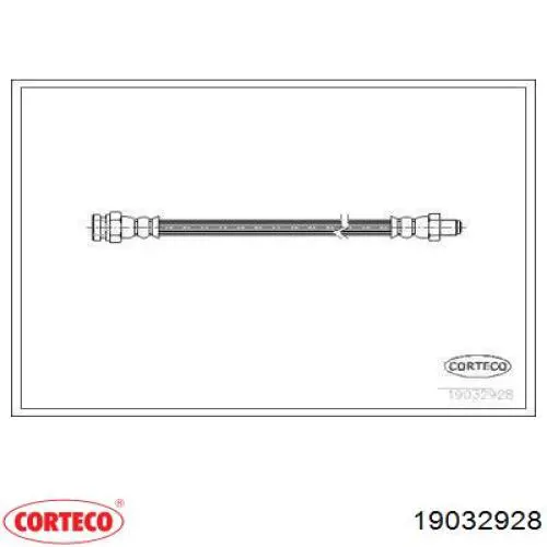 Задний тормозной шланг 19032928 Corteco