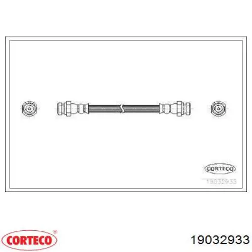 Задний тормозной шланг 19032933 Corteco
