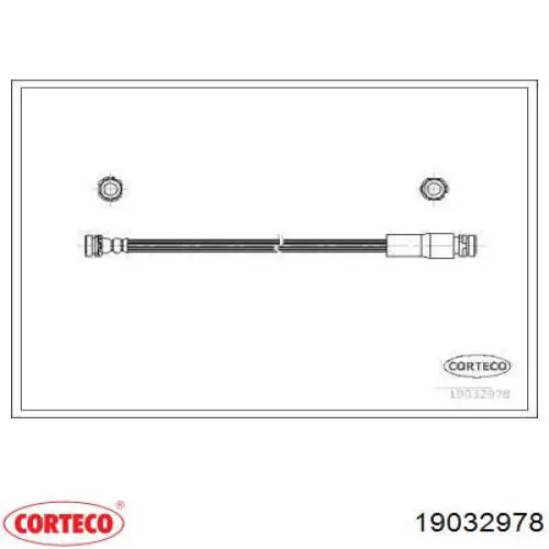 Задний тормозной шланг 19032978 Corteco