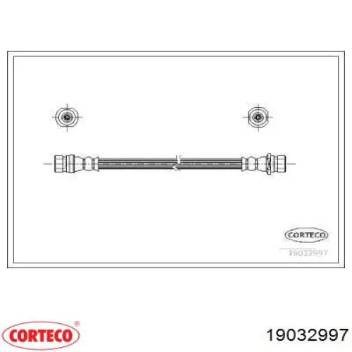 Задний тормозной шланг 19032997 Corteco