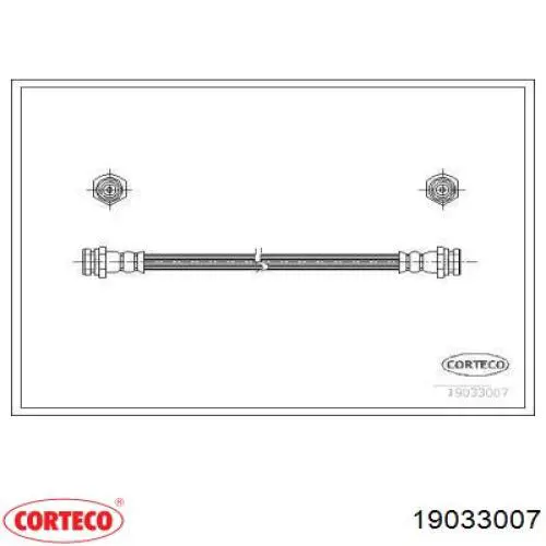 Задний тормозной шланг 19033007 Corteco