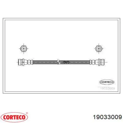 Задний тормозной шланг 19033009 Corteco