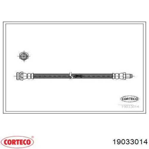 Задний тормозной шланг 19033014 Corteco