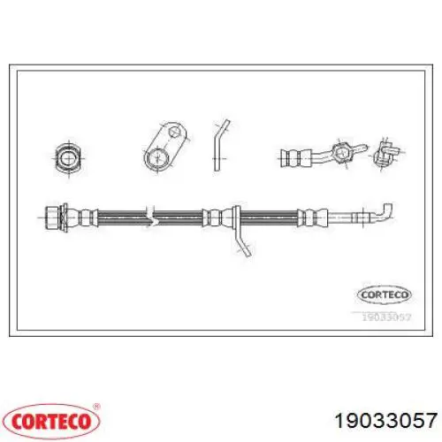 Шланг тормозной задний, правый K&K FT0028 цена, от 15.33 USD