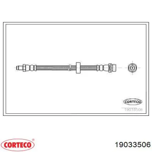 Задний тормозной шланг 19033506 Corteco