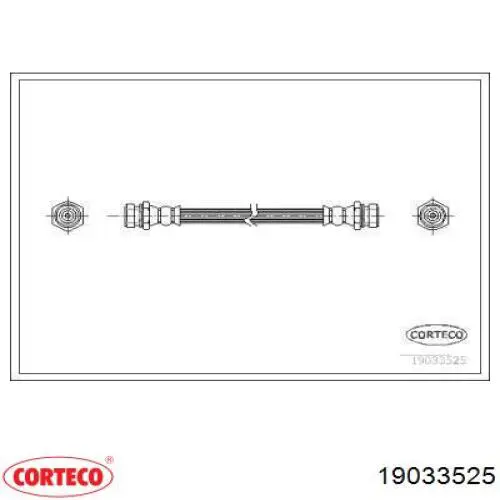Задний тормозной шланг 19033525 Corteco